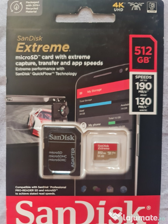 Card micro SD SanDisk 256Gb