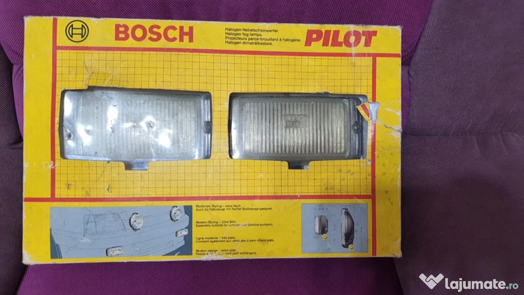 Set proiectoare ceata OEM Bosch Pilot 150 pentru mașini clasice vw gol