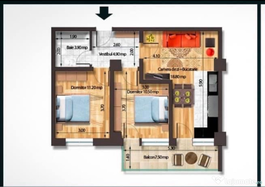 Apartament 3 camere,Adm Rezidențial,Leroy Merlin,Năzuinței.