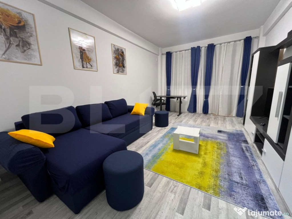 Apartament la prima închiriere, 3 camere, 2 băi și curte