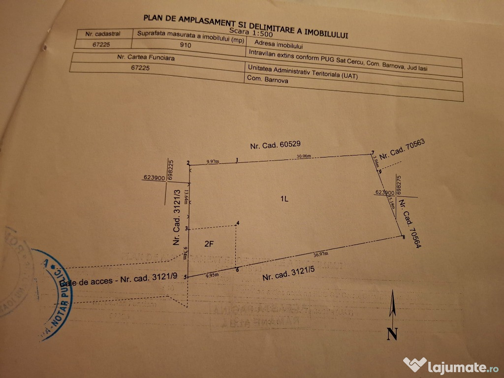 Proprietar-Teren intravilan Barnova , sat Cercu