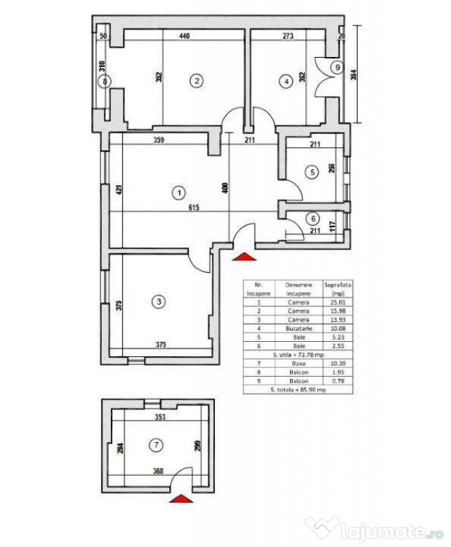 3 Camere Bloc Reabilitat Bulevardul Ion Mihalache