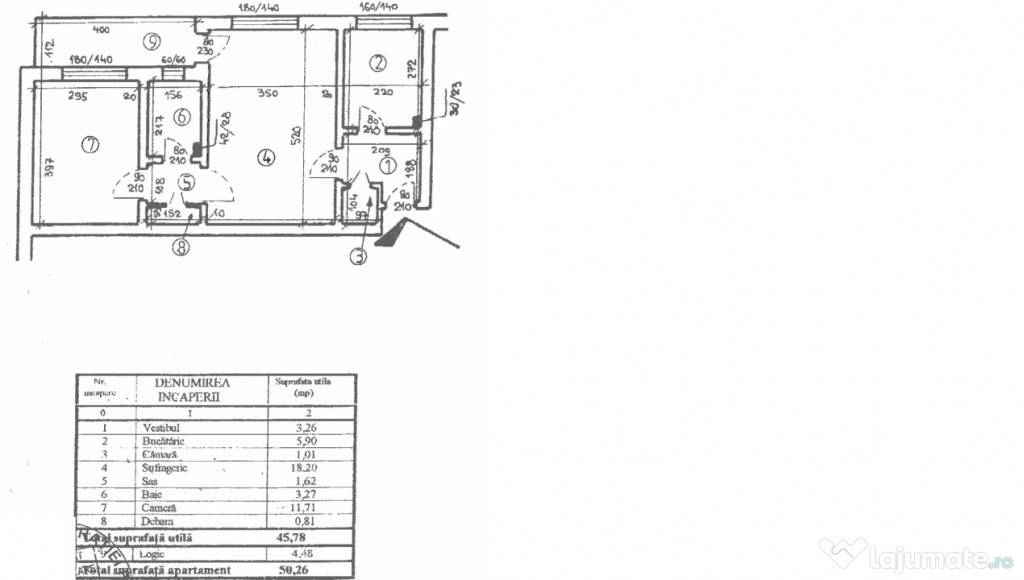 Apartament cu 2 camere, Titan / 1 Decembrie / Pta Minis