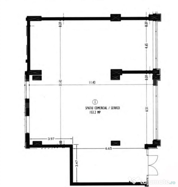 Spatiu comercial, 153mp, zona strazii Fabricii