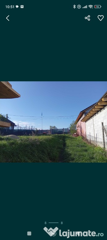 Casa în construcție cu gaz,apa,curent canalizare,