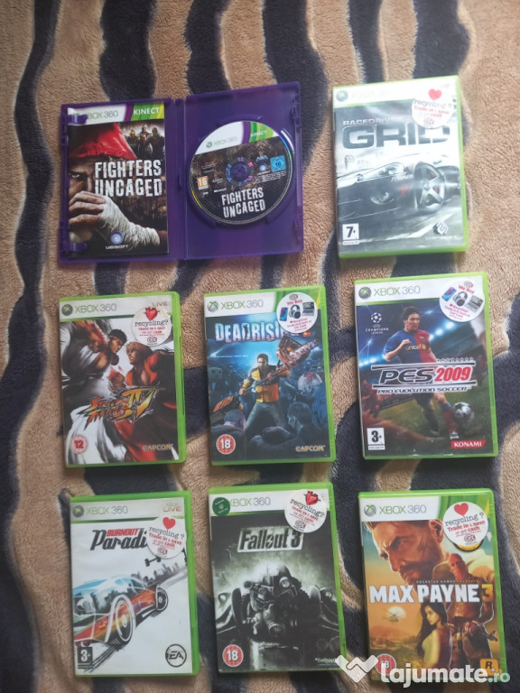 Jocuri Xbox 360 / Max Payne 3, Fallout 3, Grid etc
