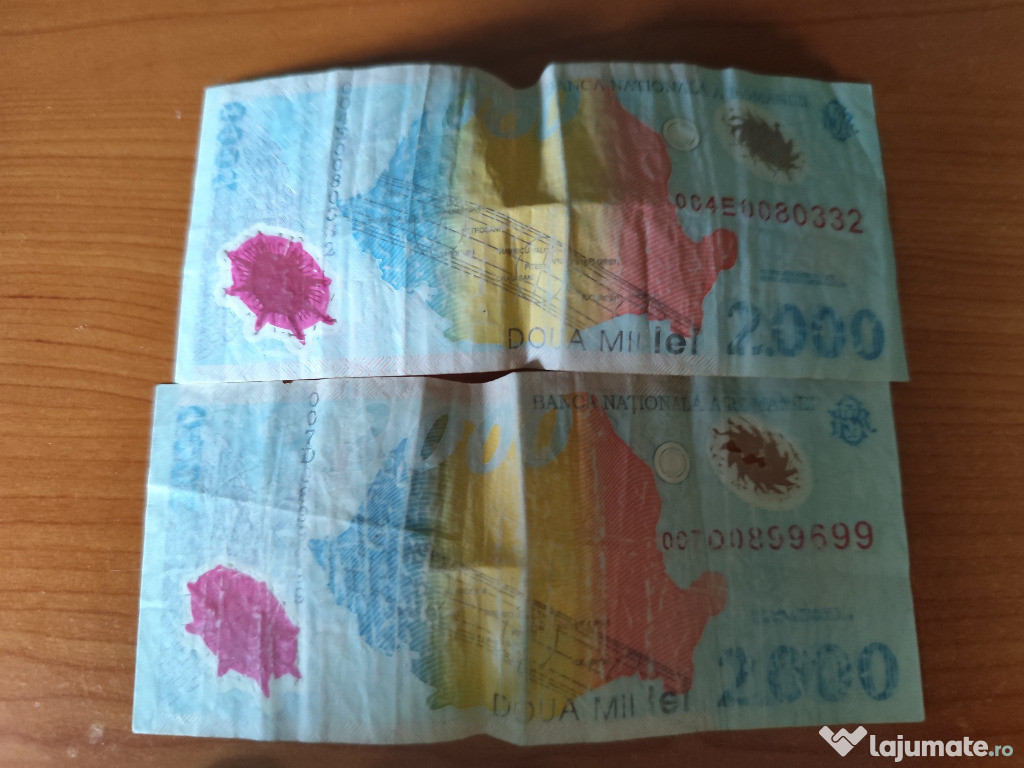 Bancnote eclipsa 2000 si monede eclipsa