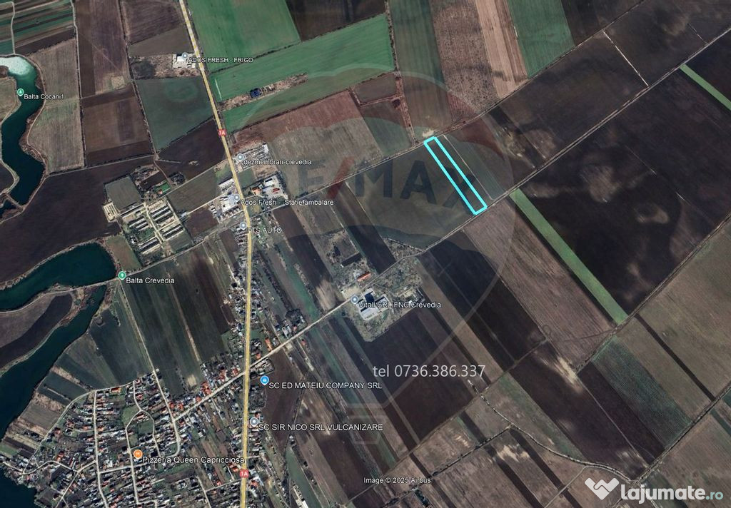 Teren intravilan 11368 mp, Crevedia / Calea Crevedia Noua