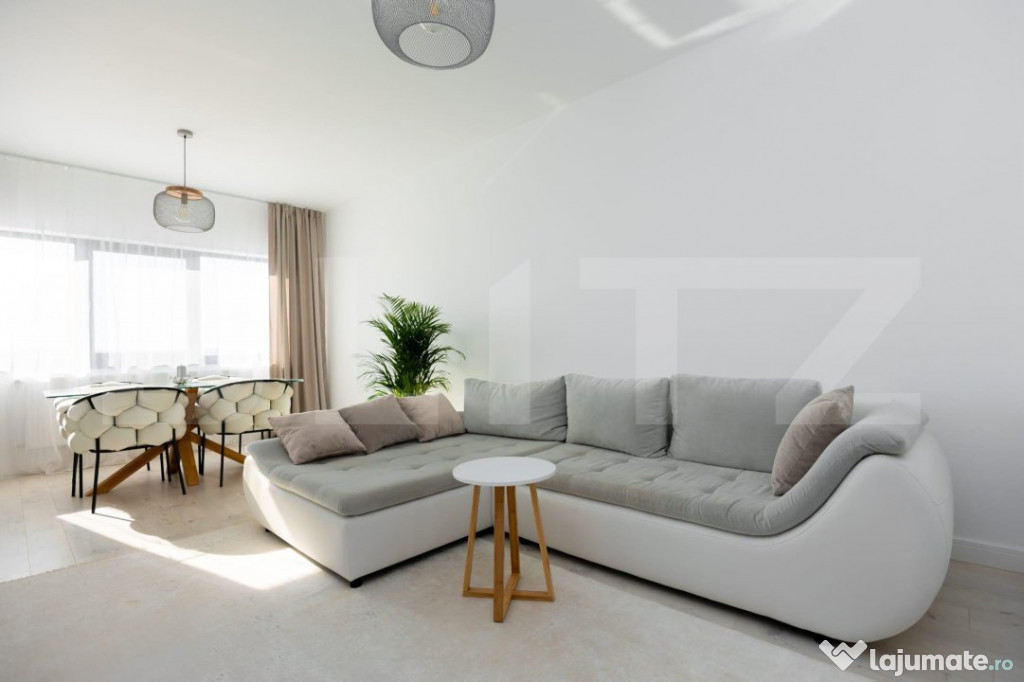Apartament modern cu 3 camere, etaj 1,bloc nou, 78 mp, Burdu