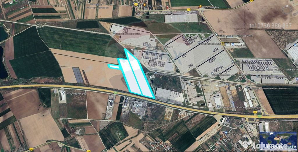 Teren intravilan 93,000mp / Autostrada A1/km 23