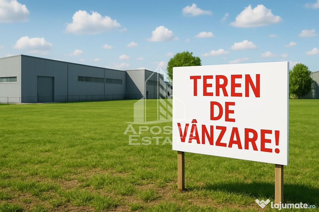 Teren de vanzare 10.000 mp, Sanandrei, in spate la Braun.