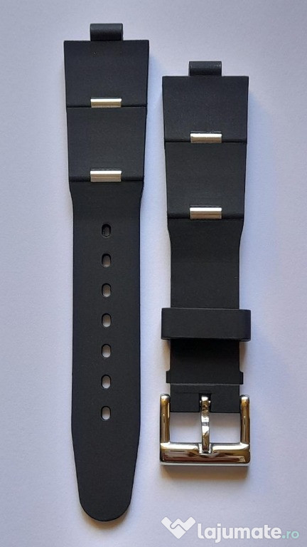 Curea ceas Bvlgari neagra, recent achizitionata.-Tel.0764.533.165.