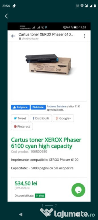 Epson S050010, 5 bucăți Developer cartridge: EPL-5700 EPL-5700I EPL-5