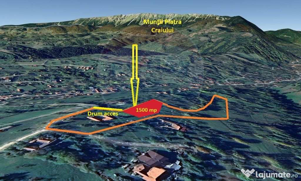 Teren intravilan, 1500 mp, Bran