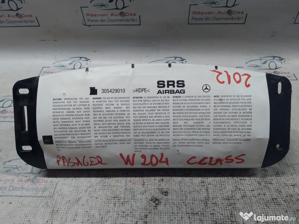 Airbag pasager Mercedes C-Class W204 2012
