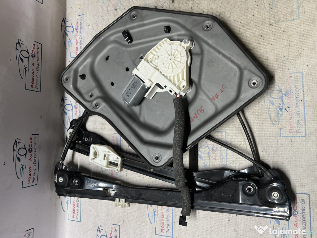 Macara geam stanga fata Skoda Superb 2 2012