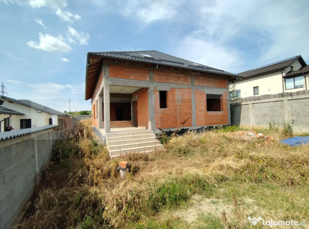 Casă la roșu, teren 766 mp, Șimnicu de Jos, Craiova, pano