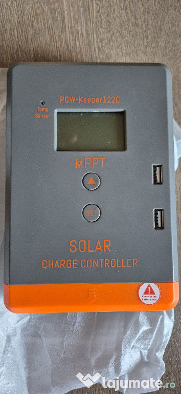 Controller regulator panouri solare fotovoltaice MPPT 12/24V 20A - NOU