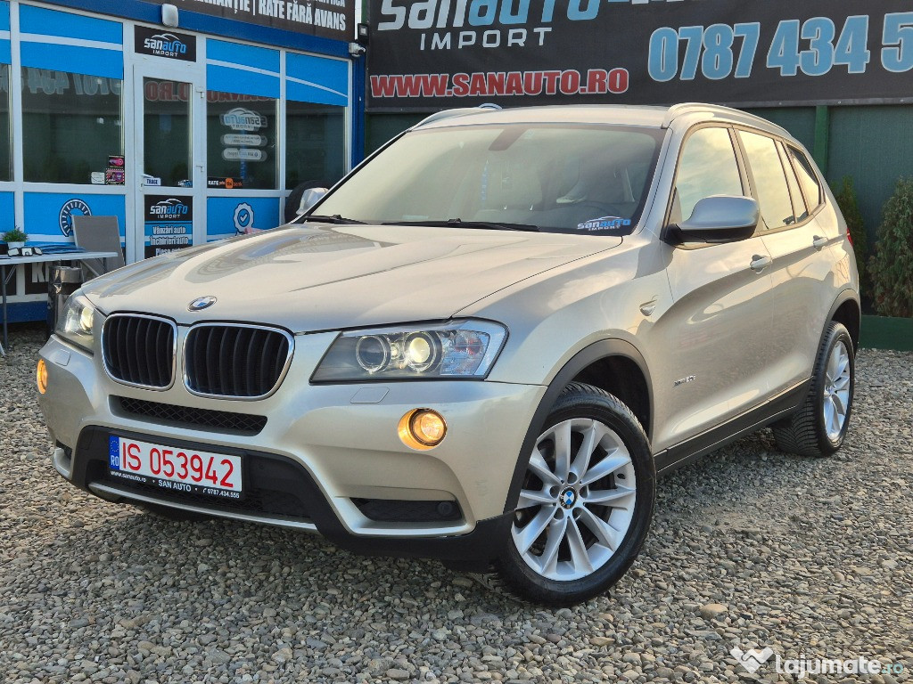 BMW X3 4x4 2012 2.0d 184 CP euro 5 automata