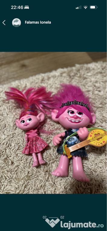 Papusi Trolls + accesoriu