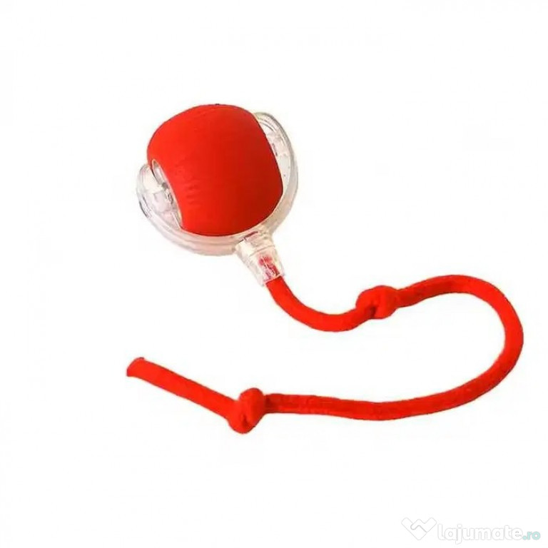 Jucarie interactiva caini, minge, LED, acumulator