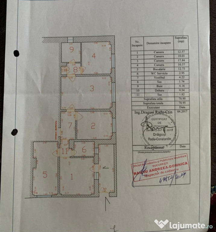 Apartament 4 Camere Metrou Dristor-folosinta spatiu comercia