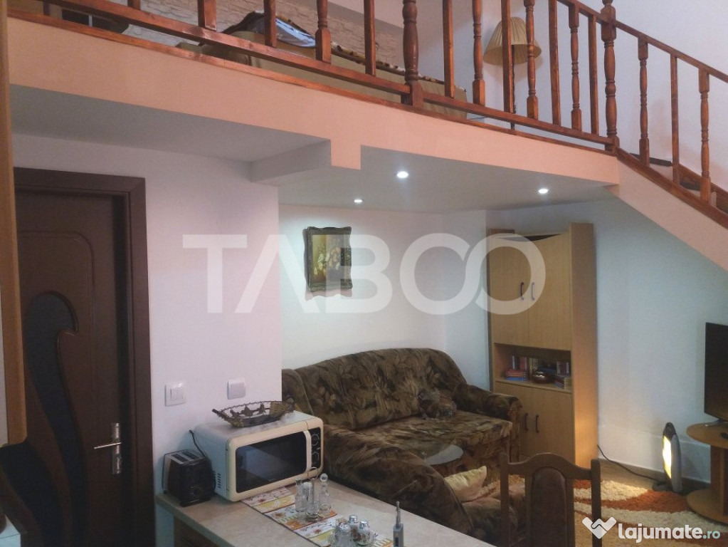 Garsoniera 32 mp de inchiriat cu gradina in zona Garii Sibiu