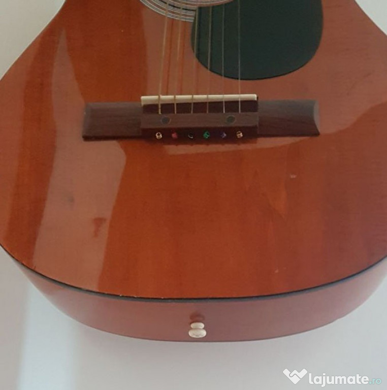 Chitara Acustica Hora M 3 4 + Curea Nylon Strap + Husa Dimavery Nylon