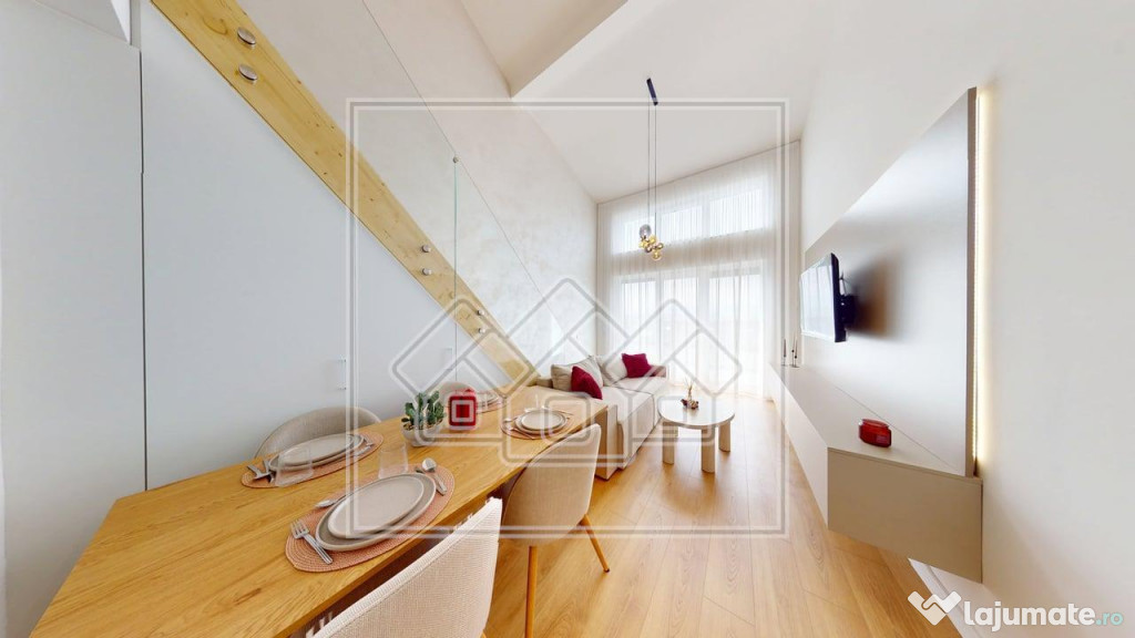 Penthouse 4 camere si terasa 15,44 mp - intabulat, mobilat m