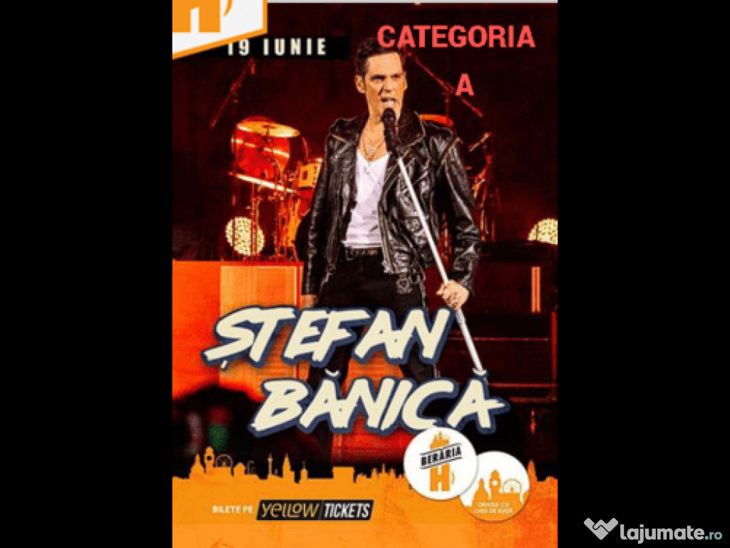 Bilet categoria A la concert Stefan Banica Beraria H 19 IUNIE
