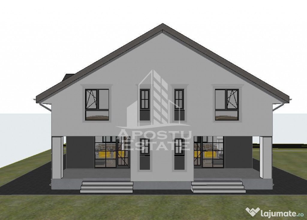 Duplex cu 4 camere P+M, in Sacalaz