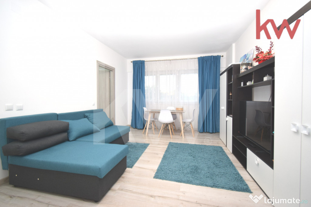 Apartament decomandat, bloc nou, complet mobilat, loc de par