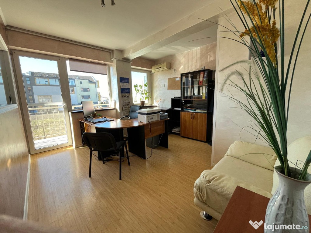 Apartament de închiriat – 57 mp, semidecomandat, complet mobilat