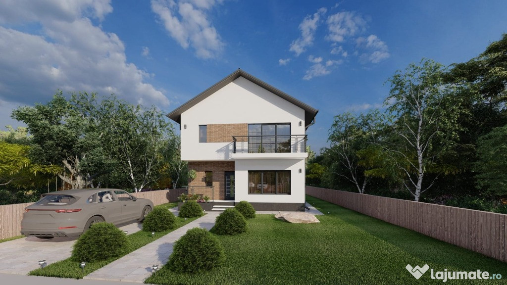 Casa individuala - 4 camere 3 bai - 425 mp teren -15 minute statie STV