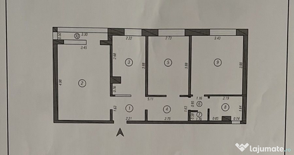 Apartament 3 camere decomandat Tomis Nord