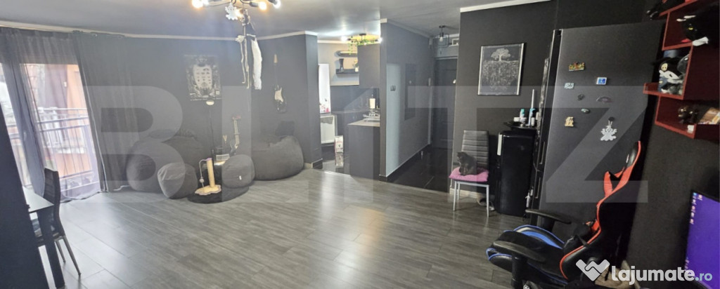Apartament cu 3 camere, mobilat și utilat, în zonă liniș