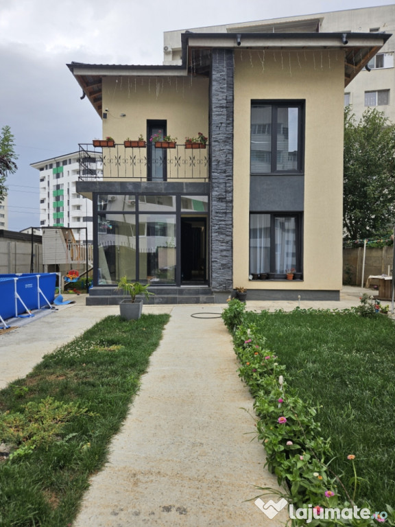 Casă – 5 dormitoare,3 locuri parcare,curte 407mp,Chiajna,Weiner Palada