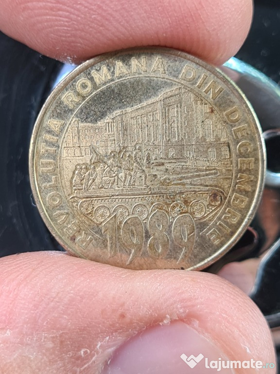 Moneda 50 Bani Unica an 1989