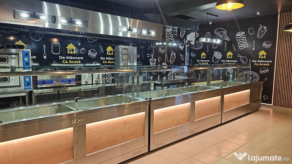 Horeca Bucuresti LINII Autoservire Vitrine CALDE si Vitrine RECI -