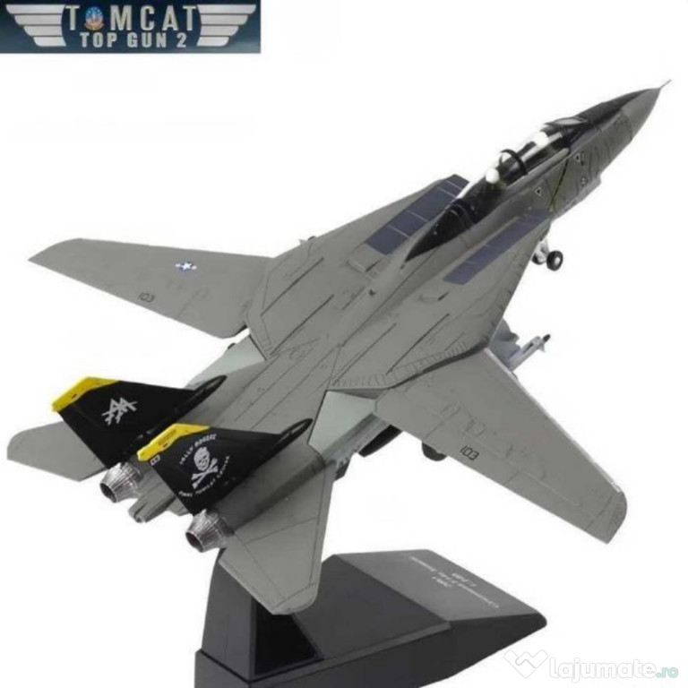 Macheta avion metalica Grumman F-14A Tomcat Top Gun 1:100 20cm