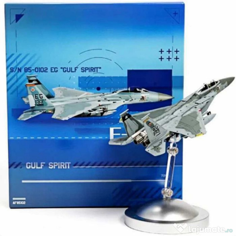 Macheta avion metalica F-15C Super Eagle USA 1:100 20cm