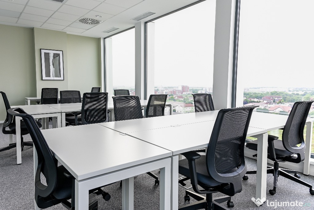 Spațiu de birou tip open-plan pentru 10 persoane în Regus Vox Tech