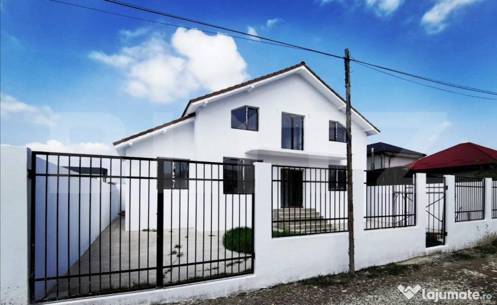 Casa cocheta, 140 mp utili si 250 mp teren, finisata,toate u