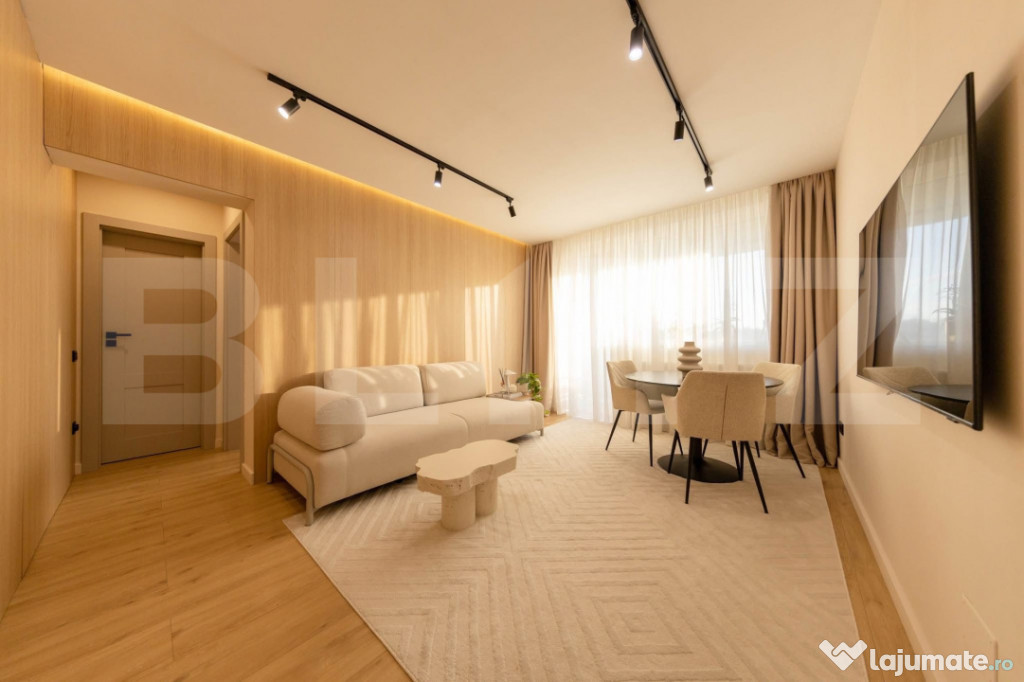 Apartament cu 2 camere ultra-finisat langa Piata Hermes