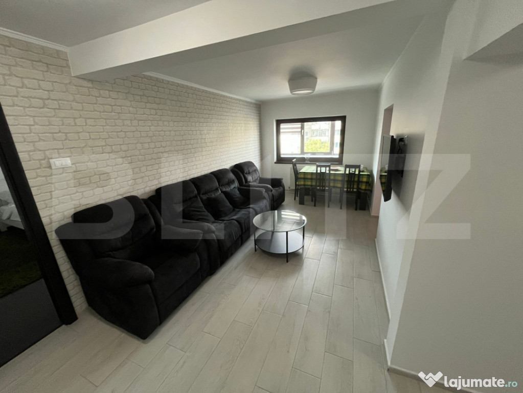 Apartament spațios 4 camere | 96 mp utili | Mobilat complet