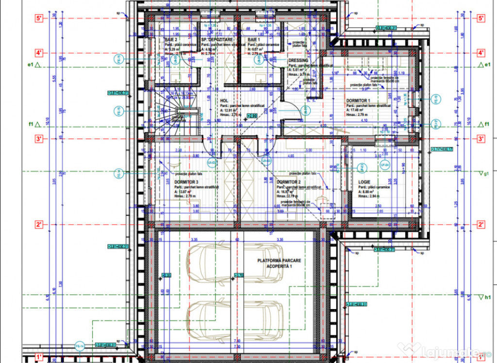 Duplex spatios 150 mp, teren 800 mp, carport pentru 2 masini