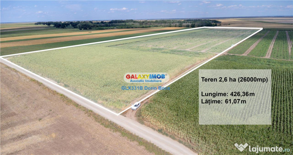 De - Teren agricol extravilan 26.000 mp - Valcelele, Buzau