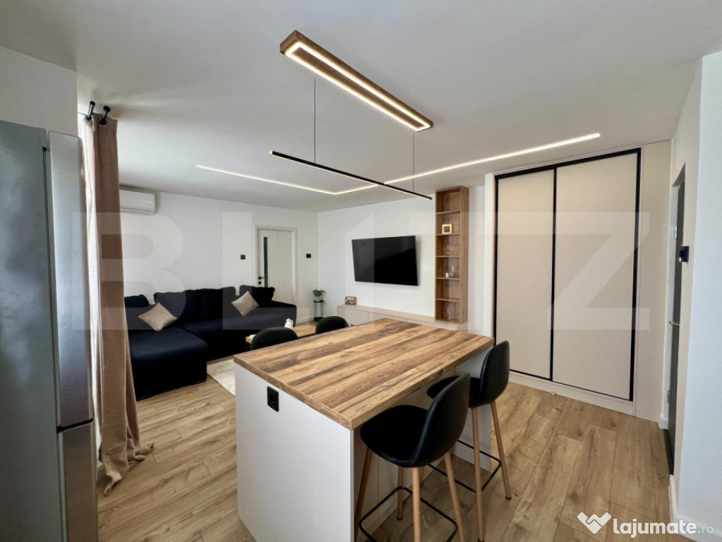 Apartament modern semidecomandat, 2 camere, 50 mp , zona cen