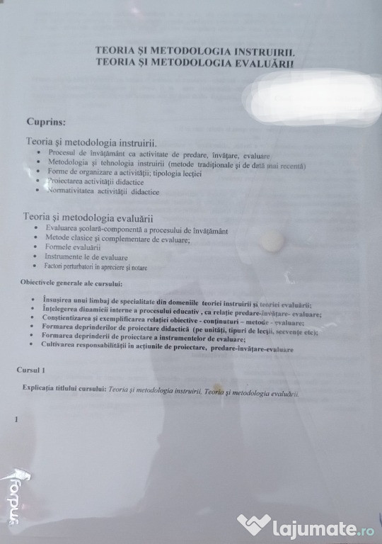 Materiale pentru Modulul I psihopedagogic