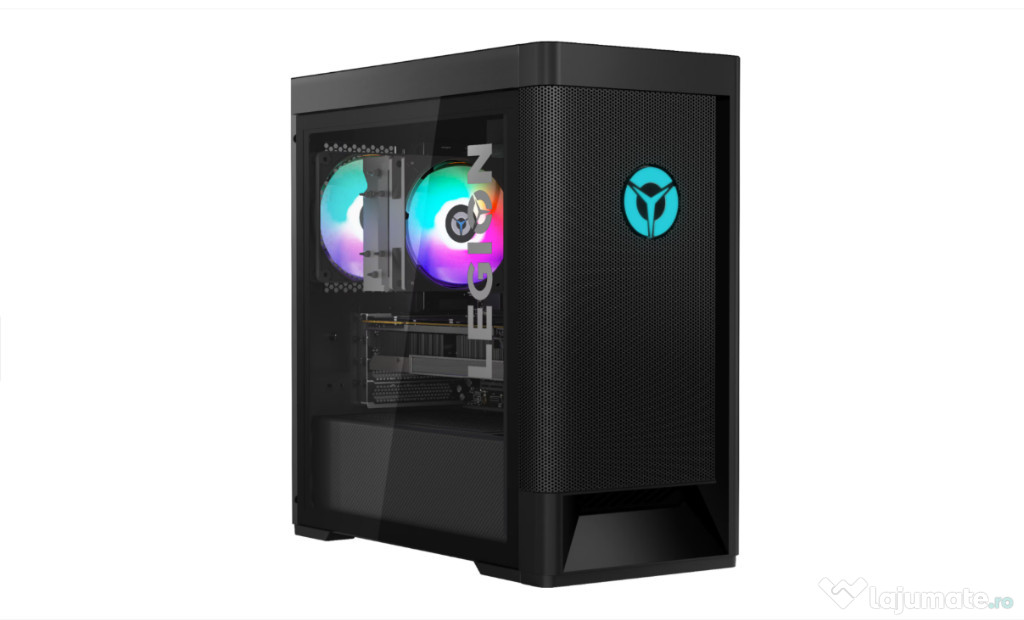 Desktop pc + monitor + boxe